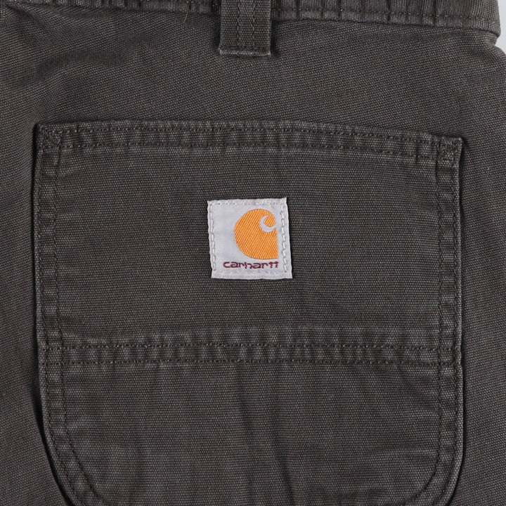 Carhartt Relaxed Fit Duck Work Pants, Men's, W34 equivalent cotton Charcoal Vintage Second Hand