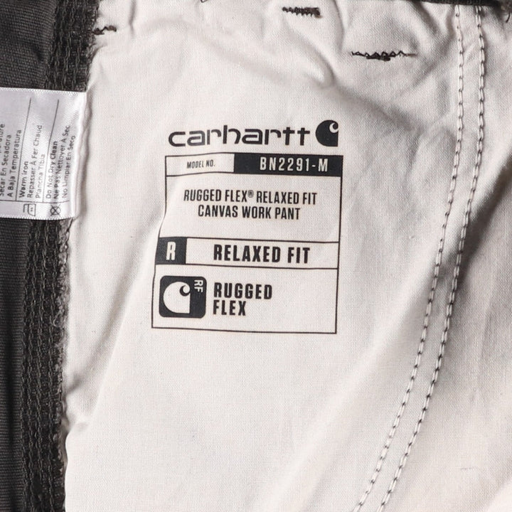Carhartt Relaxed Fit Duck Work Pants, Men's, W34 equivalent cotton Charcoal Vintage Second Hand