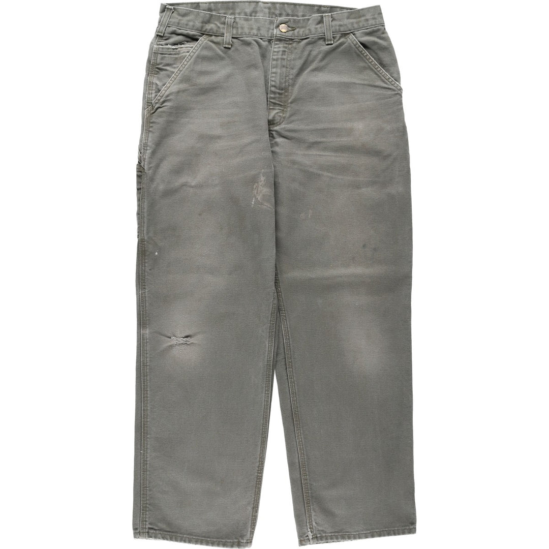 Carhartt Original Dungaree Fit Duck Painter Pants, Men's, Size 34 cotton Khaki type Vintage Second Hand