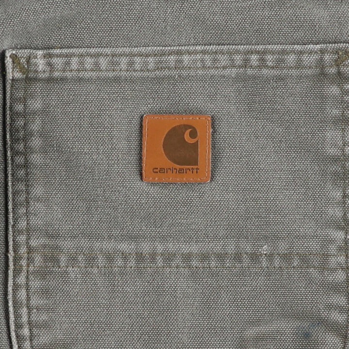 Carhartt Original Dungaree Fit Duck Painter Pants, Men's, Size 34 cotton Khaki type Vintage Second Hand