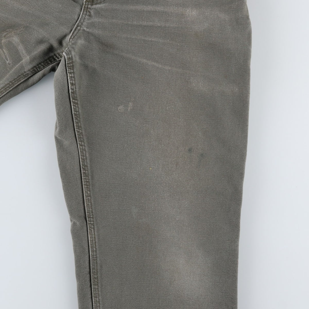 Carhartt Original Dungaree Fit Duck Painter Pants, Men's, Size 34 cotton Khaki type Vintage Second Hand