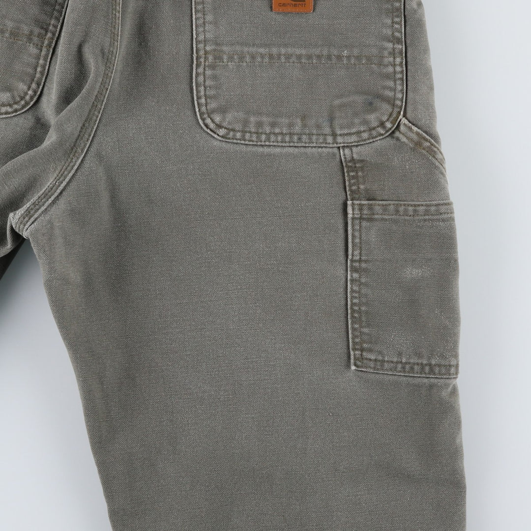Carhartt Original Dungaree Fit Duck Painter Pants, Men's, Size 34 cotton Khaki type Vintage Second Hand