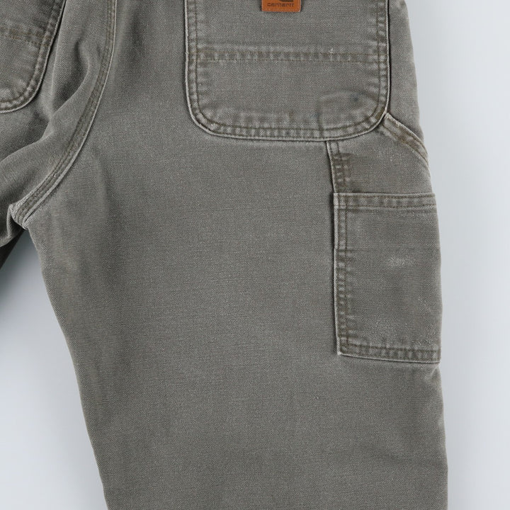 Carhartt Original Dungaree Fit Duck Painter Pants, Men's, Size 34 cotton Khaki type Vintage Second Hand