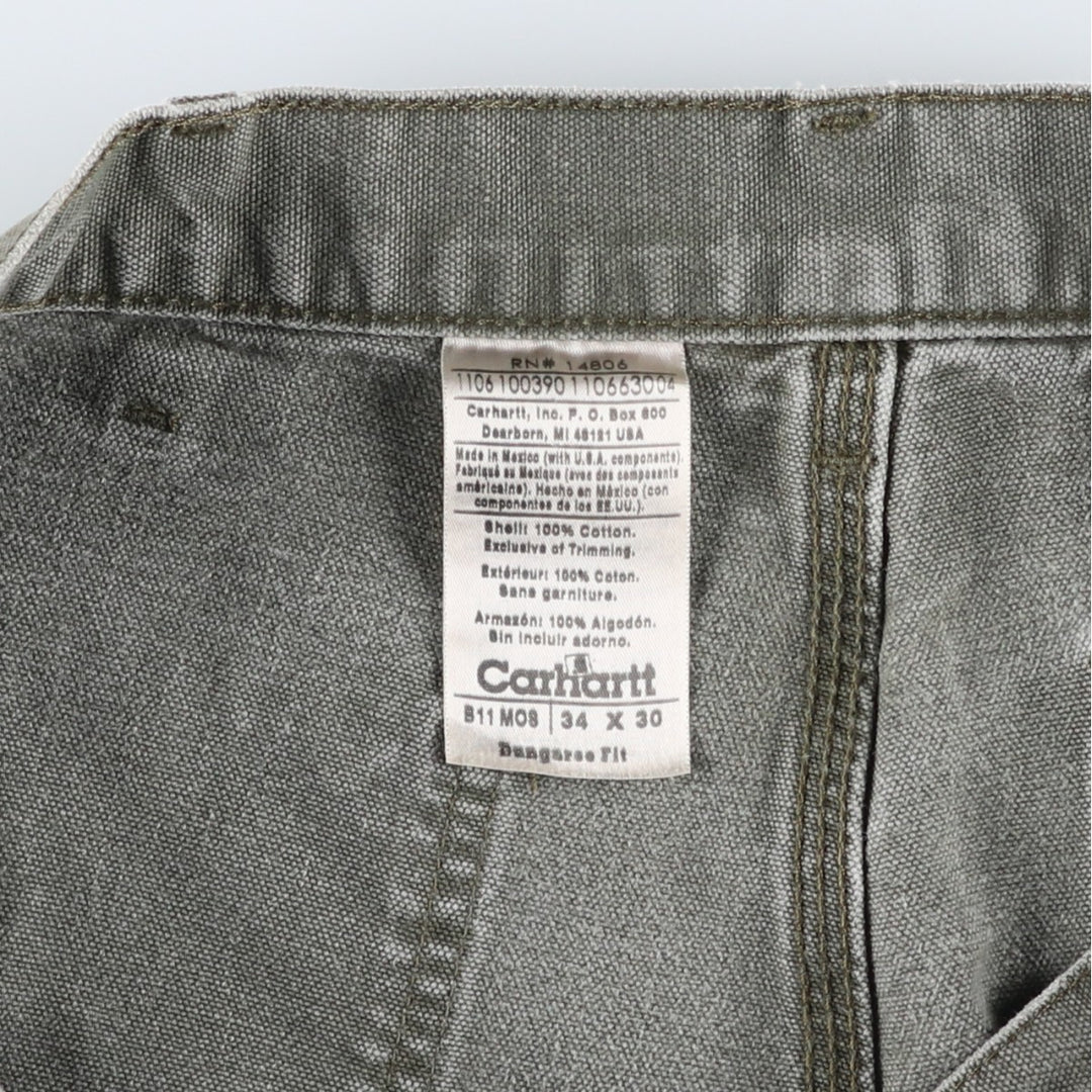 Carhartt Dungaree Fit Duck Painter Pants, Men's, Size W33 cotton Khaki type Vintage Second Hand
