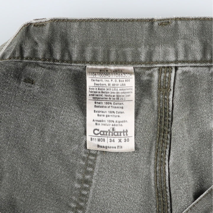 Carhartt Dungaree Fit Duck Painter Pants, Men's, Size W33 cotton Khaki type Vintage Second Hand