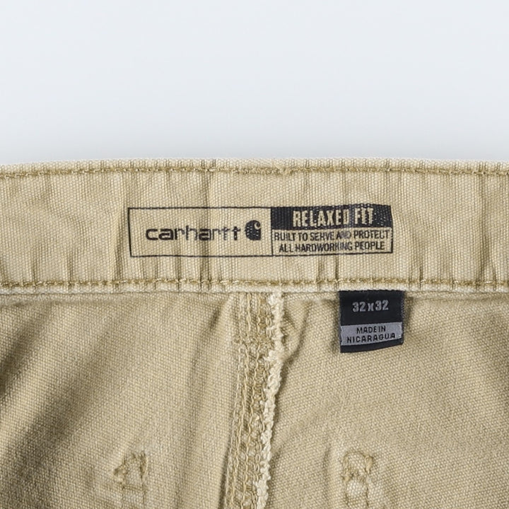 Carhartt Relaxed Fit Duck Work Pants, Men's W31 (approx.) cotton Beige type Vintage Second Hand