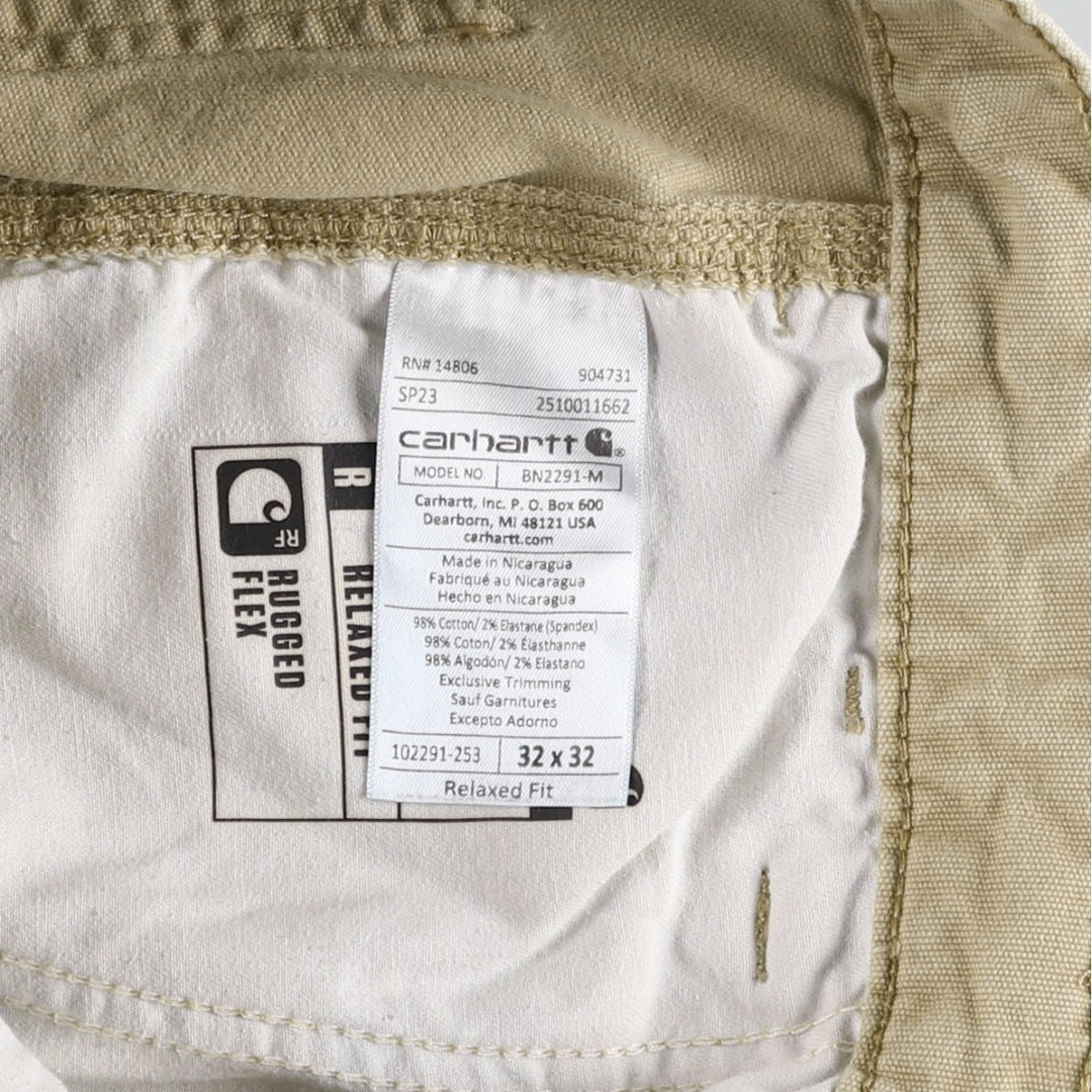 Carhartt Relaxed Fit Duck Work Pants, Men's W31 (approx.) cotton Beige type Vintage Second Hand