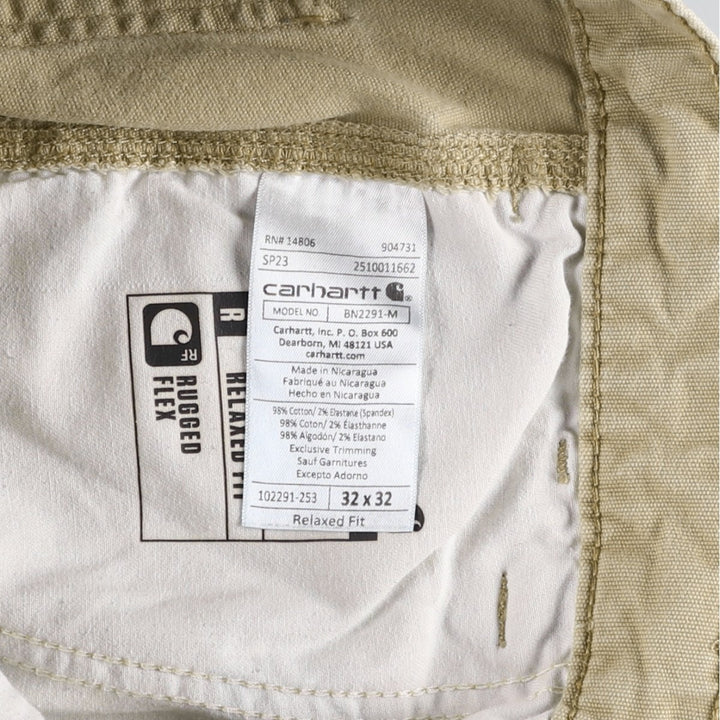 Carhartt Relaxed Fit Duck Work Pants, Men's W31 (approx.) cotton Beige type Vintage Second Hand