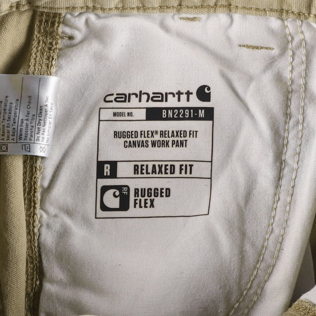 Carhartt Relaxed Fit Duck Work Pants, Men's W31 (approx.) cotton Beige type Vintage Second Hand