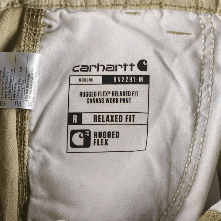 Carhartt Relaxed Fit Duck Work Pants, Men's W31 (approx.) cotton Beige type Vintage Second Hand