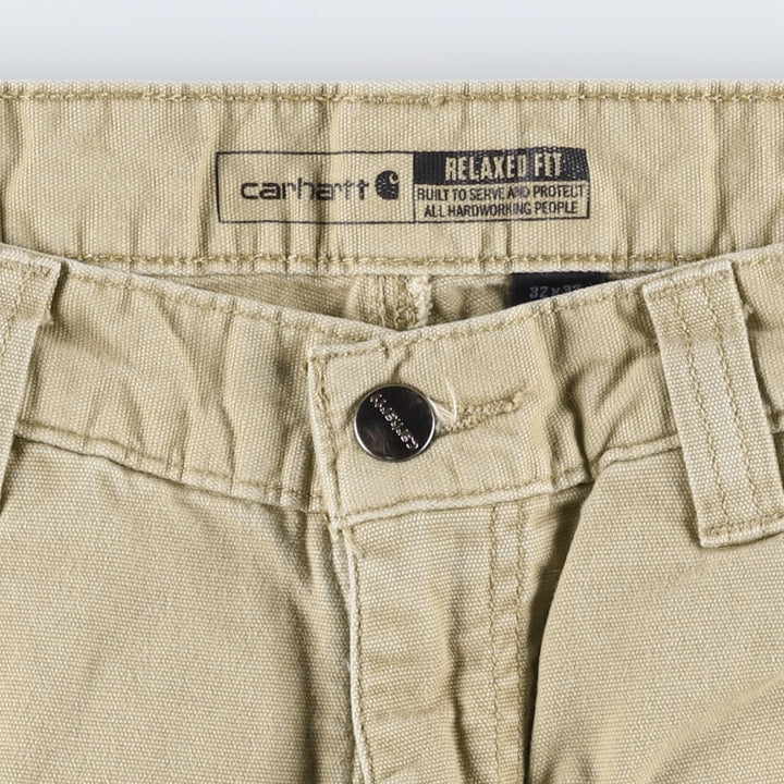 Carhartt Relaxed Fit Duck Work Pants, Men's W31 (approx.) cotton Beige type Vintage Second Hand