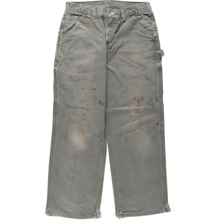 Carhartt Dungaree Fit Duck Painter Pants, Men's, W31 equivalent cotton Khaki type Vintage Second Hand