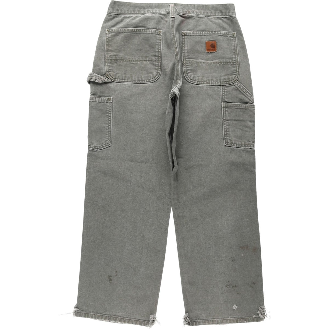 Carhartt Dungaree Fit Duck Painter Pants, Men's, W31 equivalent cotton Khaki type Vintage Second Hand