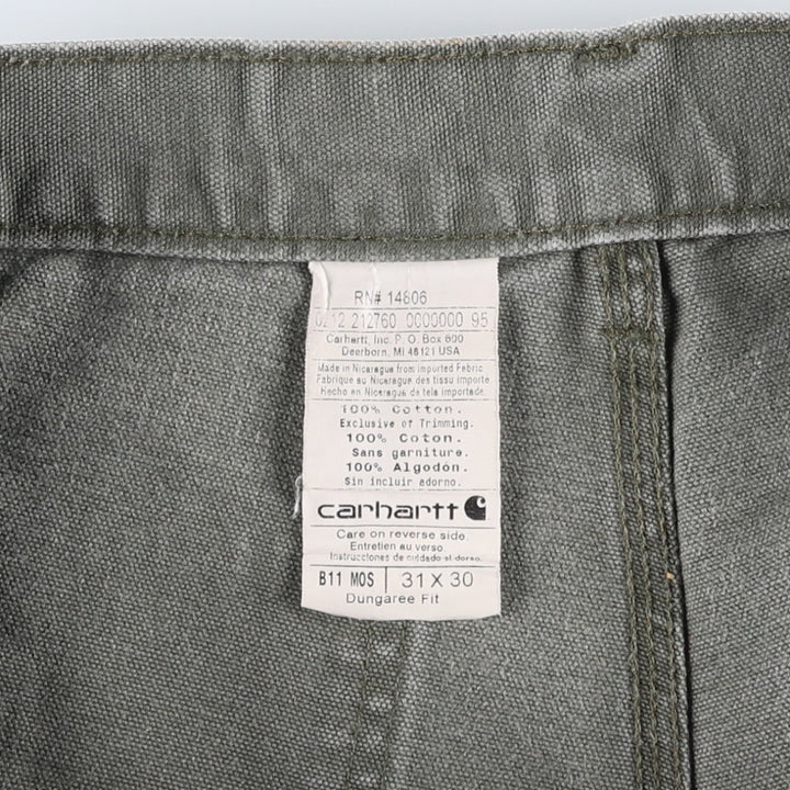 Carhartt Dungaree Fit Duck Painter Pants, Men's, W31 equivalent cotton Khaki type Vintage Second Hand
