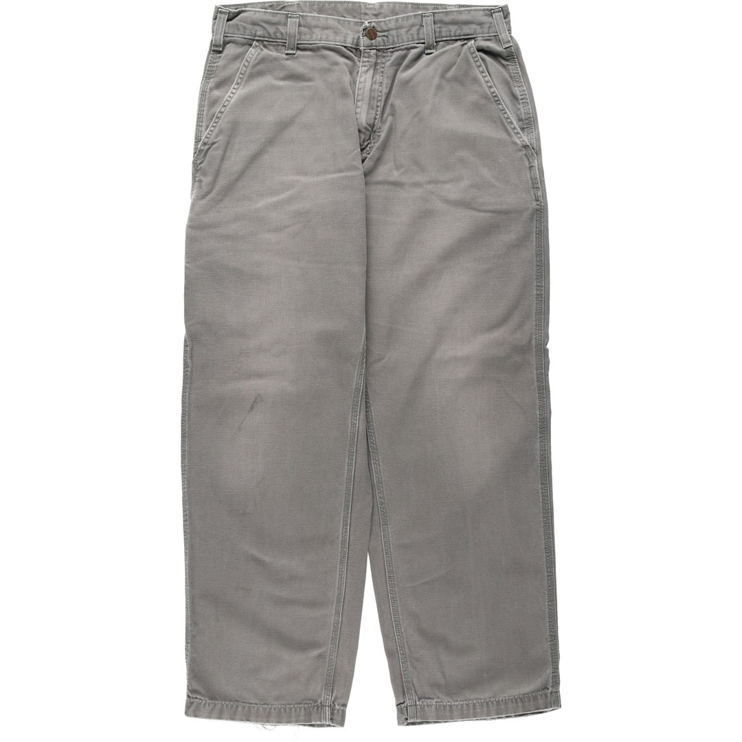 Carhartt Dungaree Fit Duck Work Pants, Men's, Size 34 cotton Khaki type Vintage Second Hand