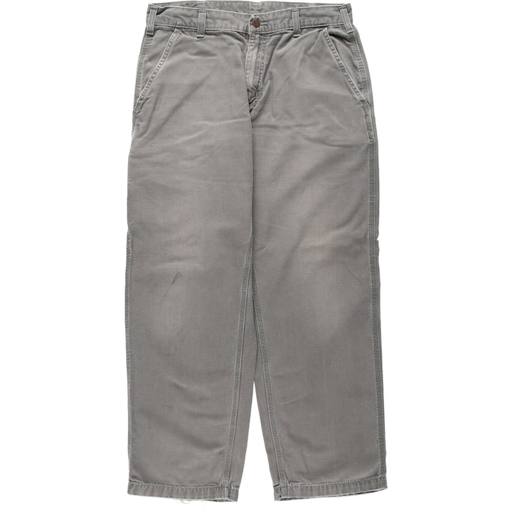 Carhartt Dungaree Fit Duck Work Pants, Men's, Size 34 cotton Khaki type Vintage Second Hand