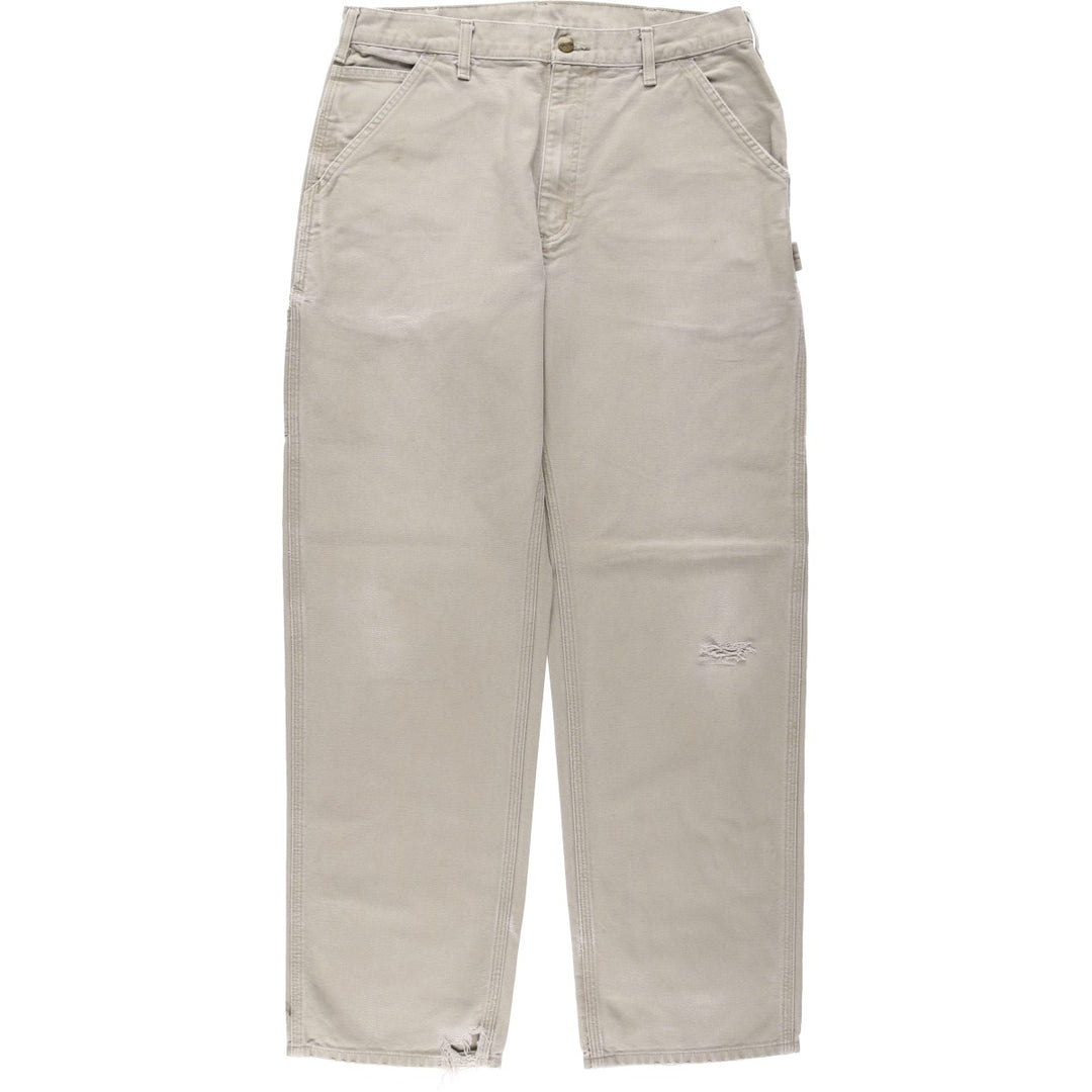 Carhartt Original Dungaree Fit Duck Painter Pants, Men's, Size 34 cotton gray type Vintage Second Hand