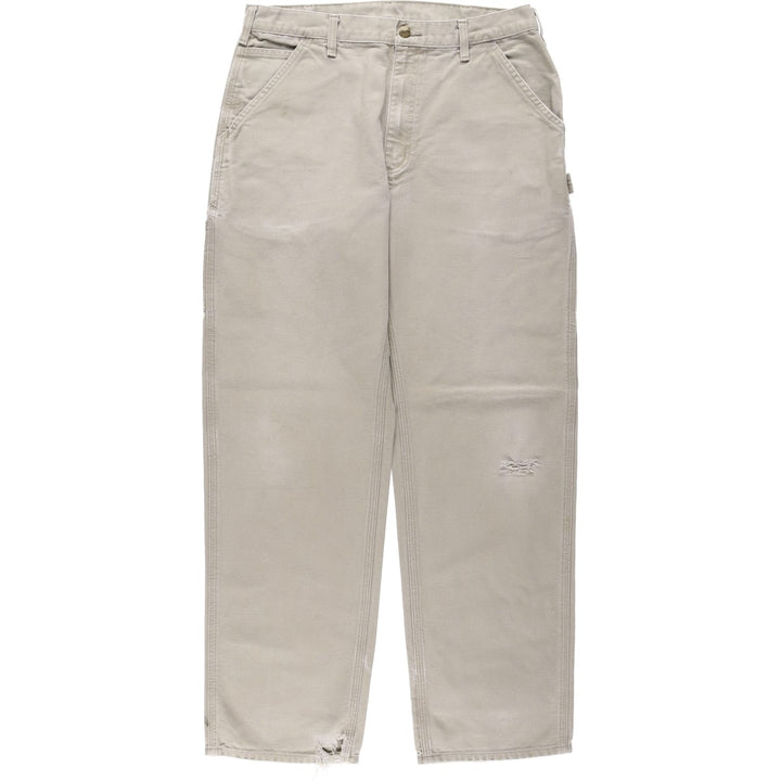 Carhartt Original Dungaree Fit Duck Painter Pants, Men's, Size 34 cotton gray type Vintage Second Hand