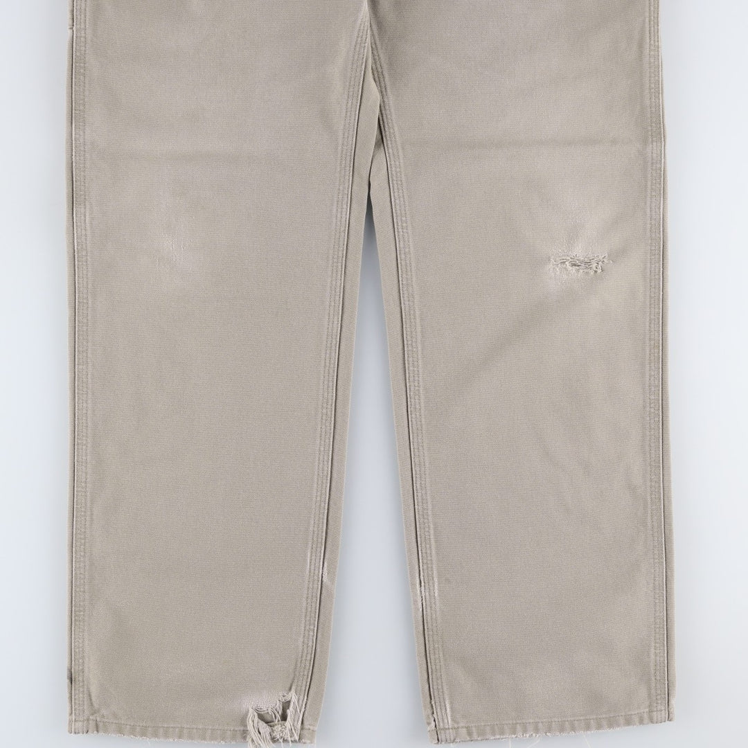 Carhartt Original Dungaree Fit Duck Painter Pants, Men's, Size 34 cotton gray type Vintage Second Hand