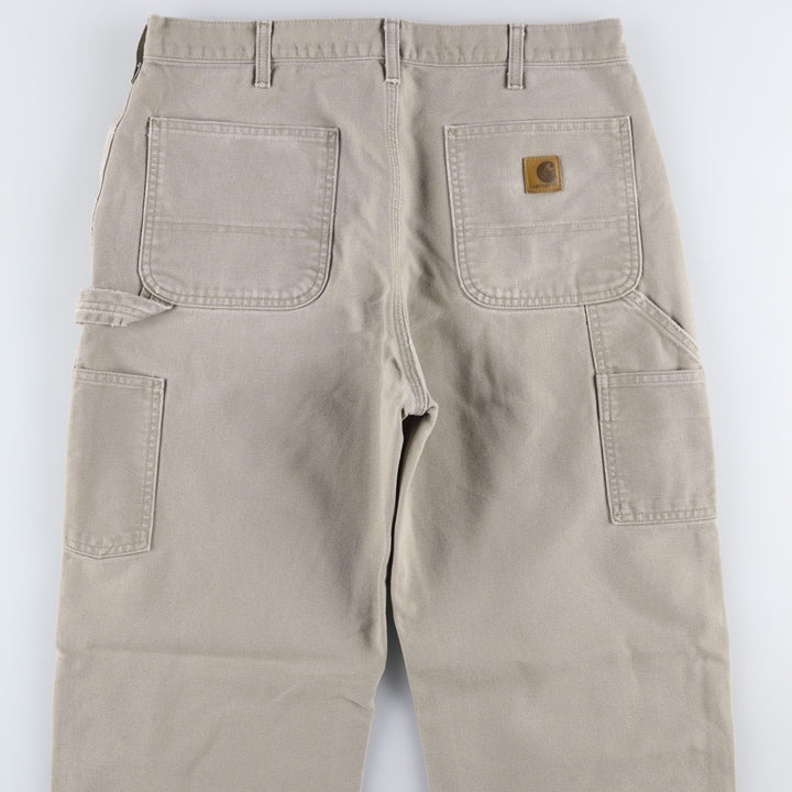Carhartt Original Dungaree Fit Duck Painter Pants, Men's, Size 34 cotton gray type Vintage Second Hand