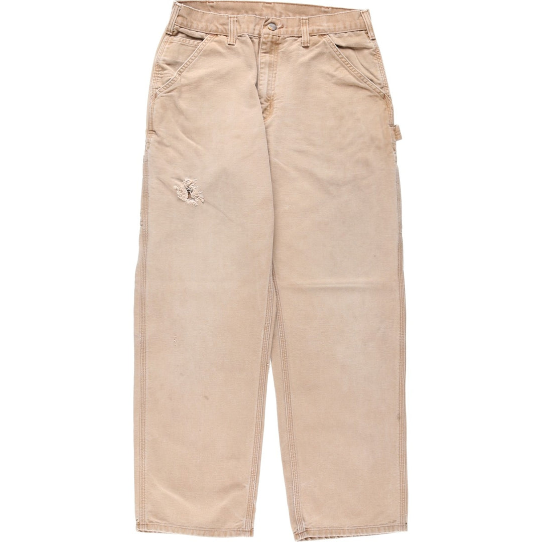 Carhartt Dungaree Fit Duck Painter Pants, Men's, W31 equivalent cotton Beige type Vintage Second Hand