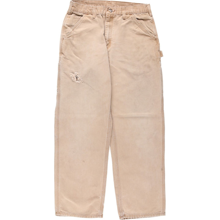 Carhartt Dungaree Fit Duck Painter Pants, Men's, W31 equivalent cotton Beige type Vintage Second Hand