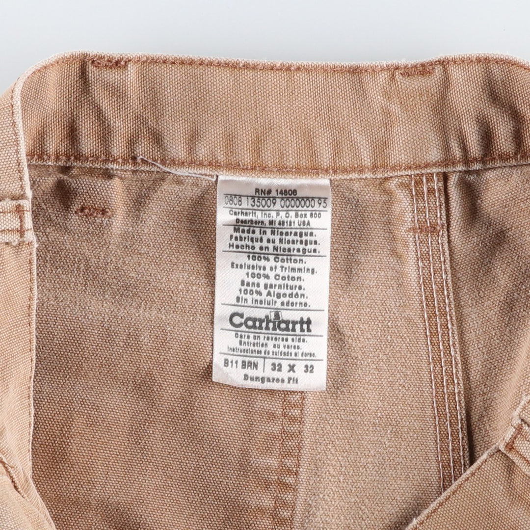 Carhartt Dungaree Fit Duck Painter Pants, Men's, W31 equivalent cotton Beige type Vintage Second Hand