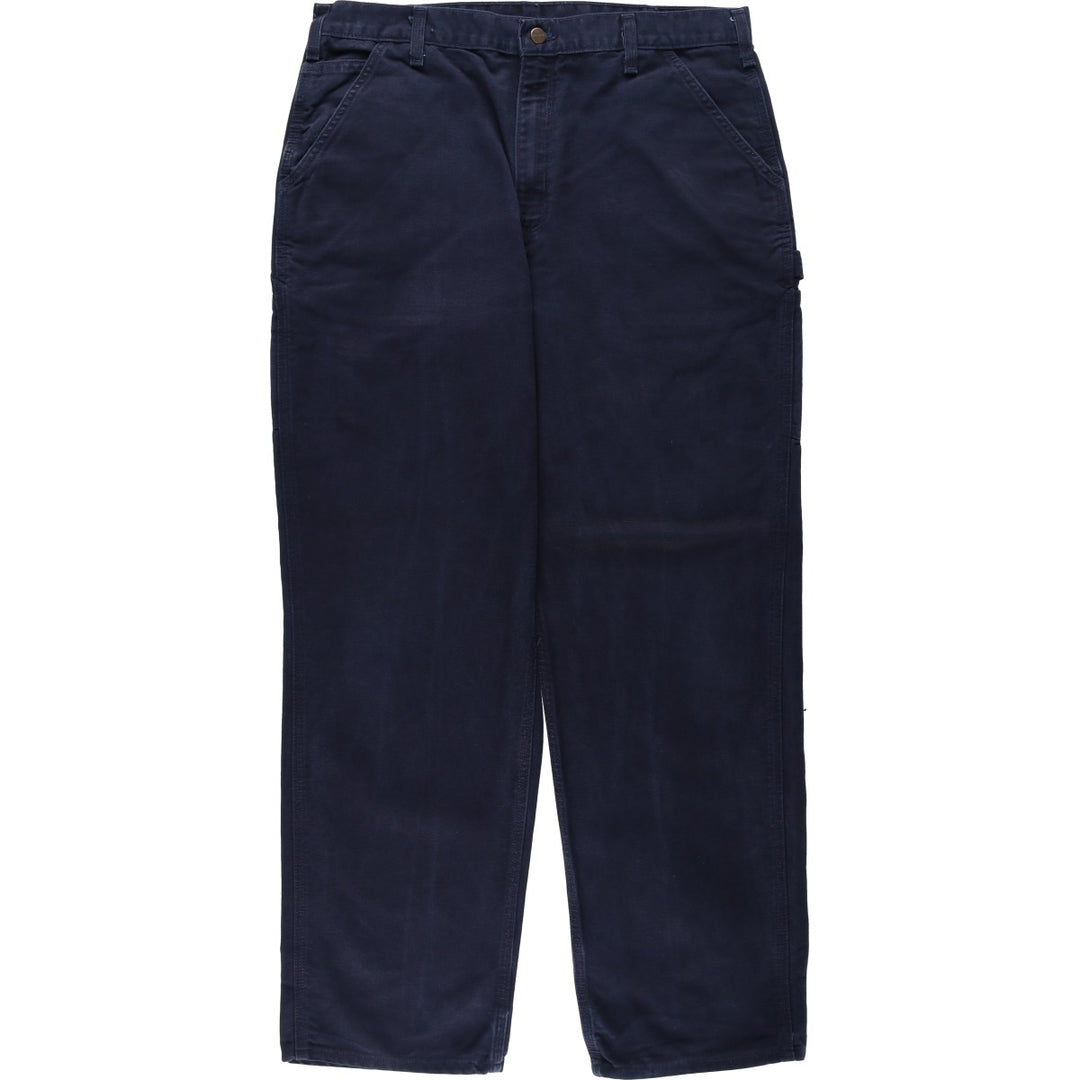 Carhartt Dungaree Fit Duck Painter Pants, Men's, W37 equivalent cotton navy blue type Vintage Second Hand