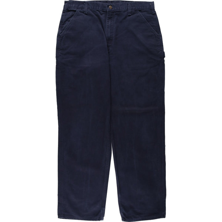 Carhartt Dungaree Fit Duck Painter Pants, Men's, W37 equivalent cotton navy blue type Vintage Second Hand