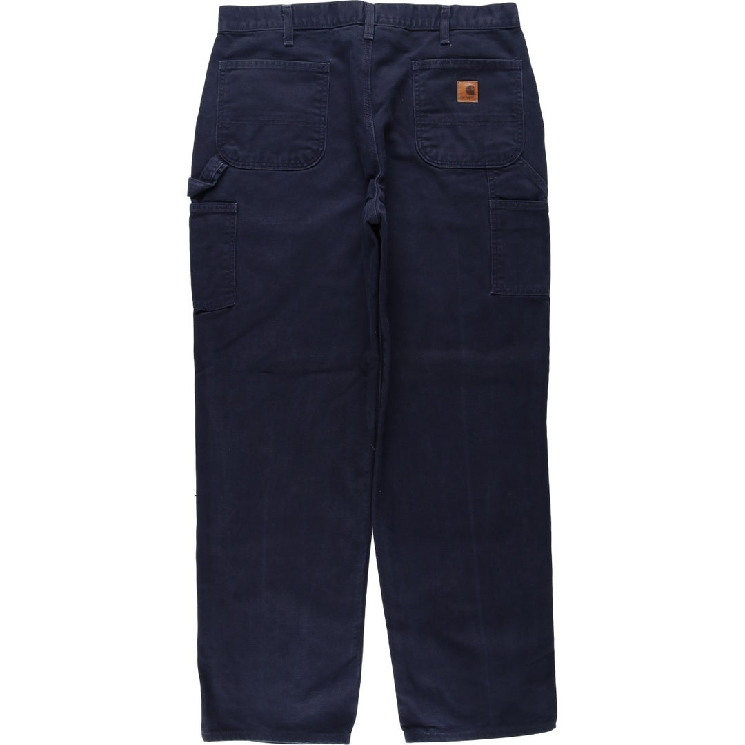 Carhartt Dungaree Fit Duck Painter Pants, Men's, W37 equivalent cotton navy blue type Vintage Second Hand