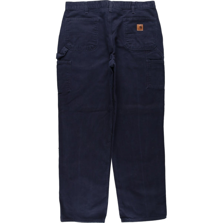 Carhartt Dungaree Fit Duck Painter Pants, Men's, W37 equivalent cotton navy blue type Vintage Second Hand