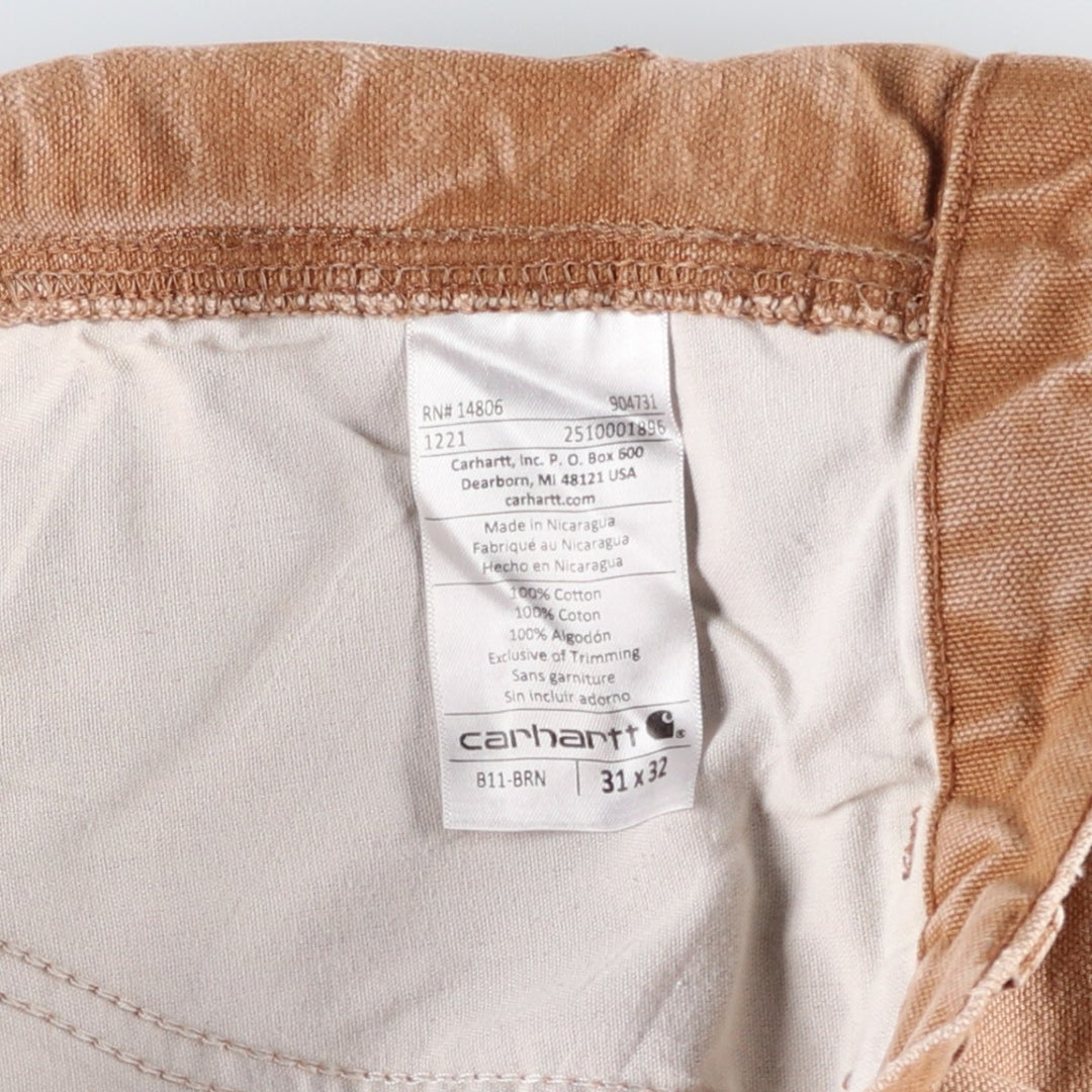 Carhartt Duck Painter Pants, Men's, W31 equivalent cotton brown type Vintage Second Hand