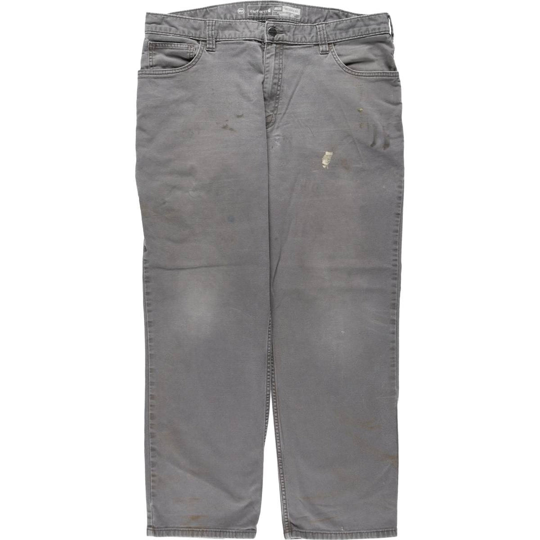 Carhartt Relaxed Fit Duck Work Pants, Men's, W37 equivalent cotton gray type Vintage Second Hand