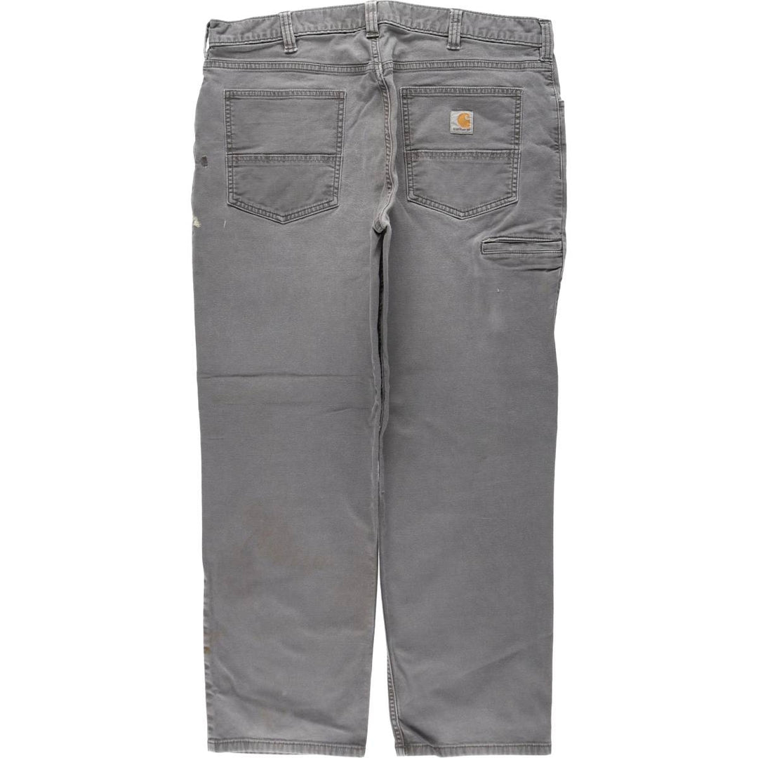 Carhartt Relaxed Fit Duck Work Pants, Men's, W37 equivalent cotton gray type Vintage Second Hand