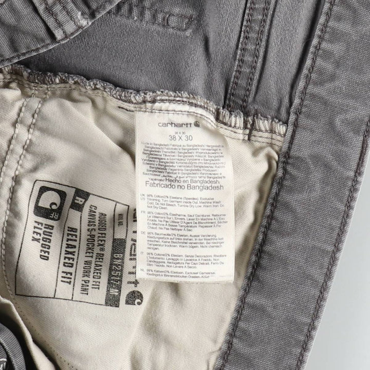 Carhartt Relaxed Fit Duck Work Pants, Men's, W37 equivalent cotton gray type Vintage Second Hand