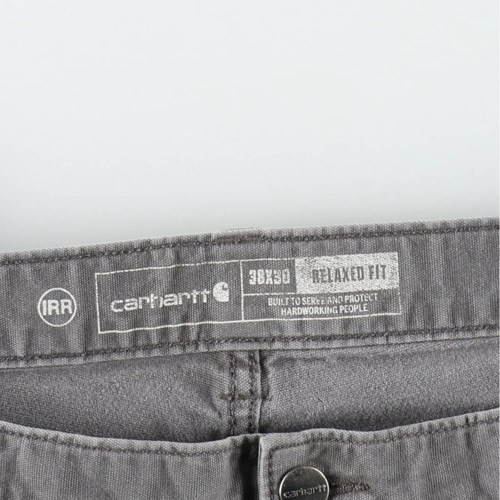 Carhartt Relaxed Fit Duck Work Pants, Men's, W37 equivalent cotton gray type Vintage Second Hand