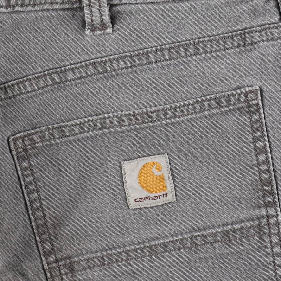 Carhartt Relaxed Fit Duck Work Pants, Men's, W37 equivalent cotton gray type Vintage Second Hand