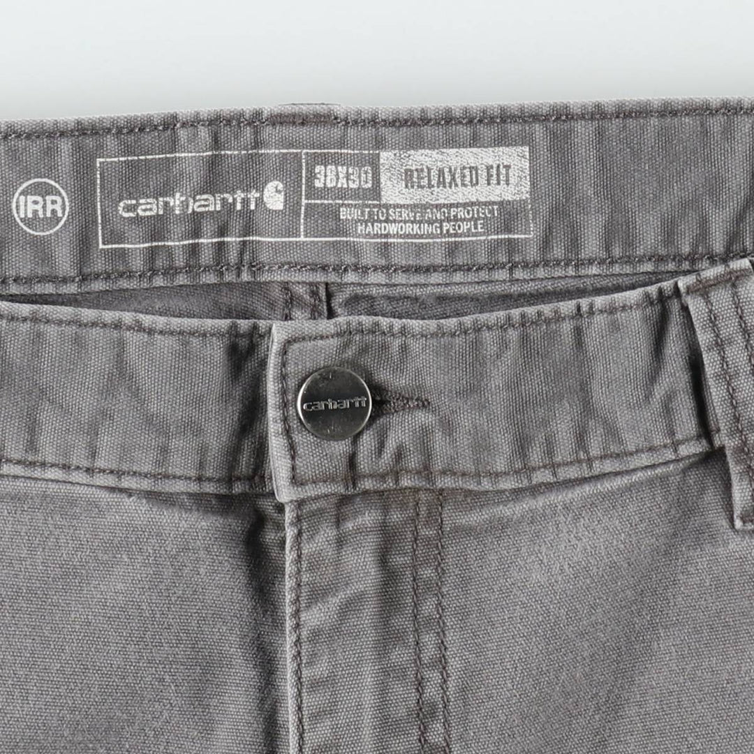 Carhartt Relaxed Fit Duck Work Pants, Men's, W37 equivalent cotton gray type Vintage Second Hand