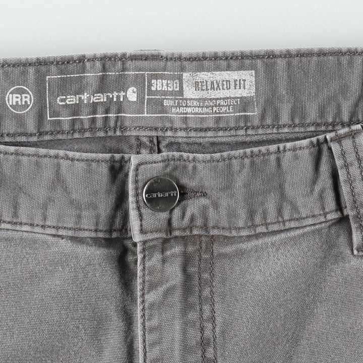 Carhartt Relaxed Fit Duck Work Pants, Men's, W37 equivalent cotton gray type Vintage Second Hand