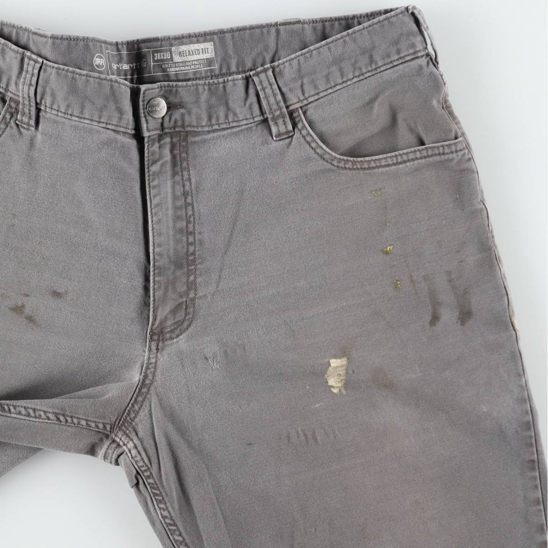 Carhartt Relaxed Fit Duck Work Pants, Men's, W37 equivalent cotton gray type Vintage Second Hand