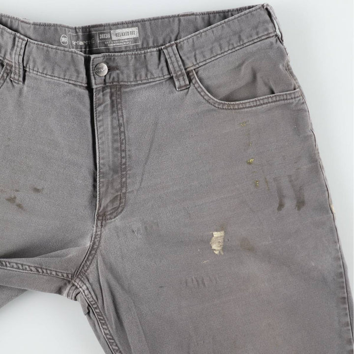 Carhartt Relaxed Fit Duck Work Pants, Men's, W37 equivalent cotton gray type Vintage Second Hand