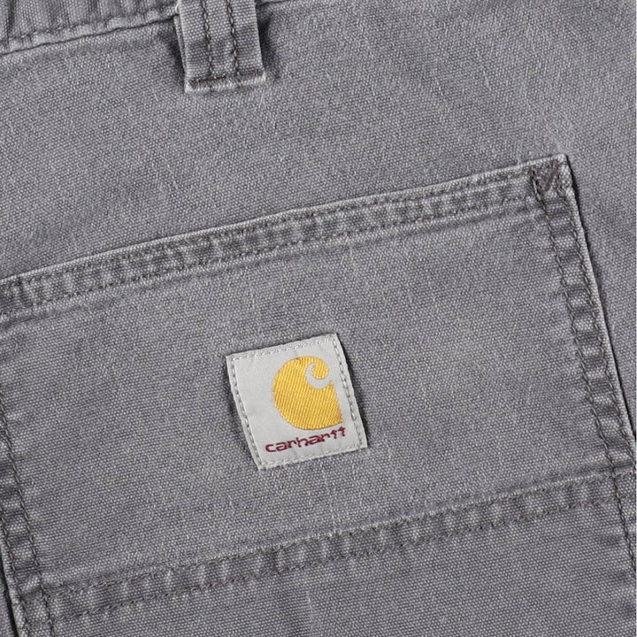 Carhartt Relaxed Fit Duck Work Pants, Men's, W34 equivalent cotton gray type Vintage Second Hand