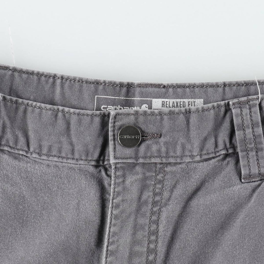 Carhartt Relaxed Fit Duck Work Pants, Men's, W34 equivalent cotton gray type Vintage Second Hand