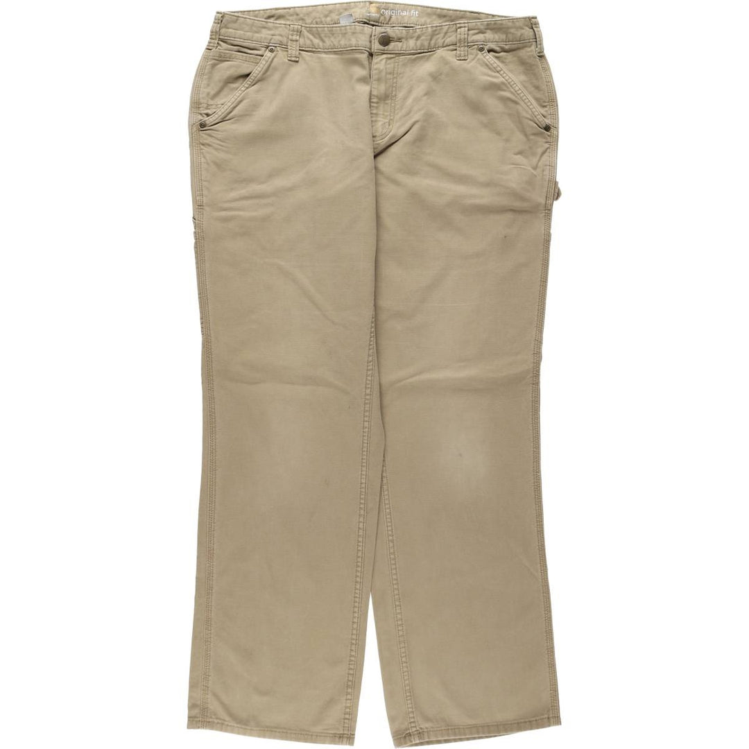 Carhartt ORIGINAL FIT Duck Painter Pants, Men's W37 (approx.) cotton Khaki type beige Vintage Second Hand