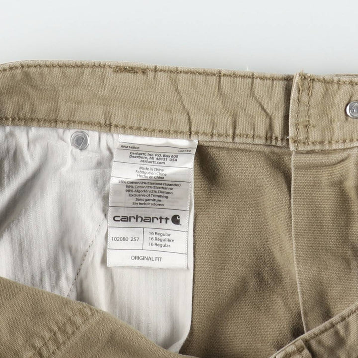 Carhartt ORIGINAL FIT Duck Painter Pants, Men's W37 (approx.) cotton Khaki type beige Vintage Second Hand