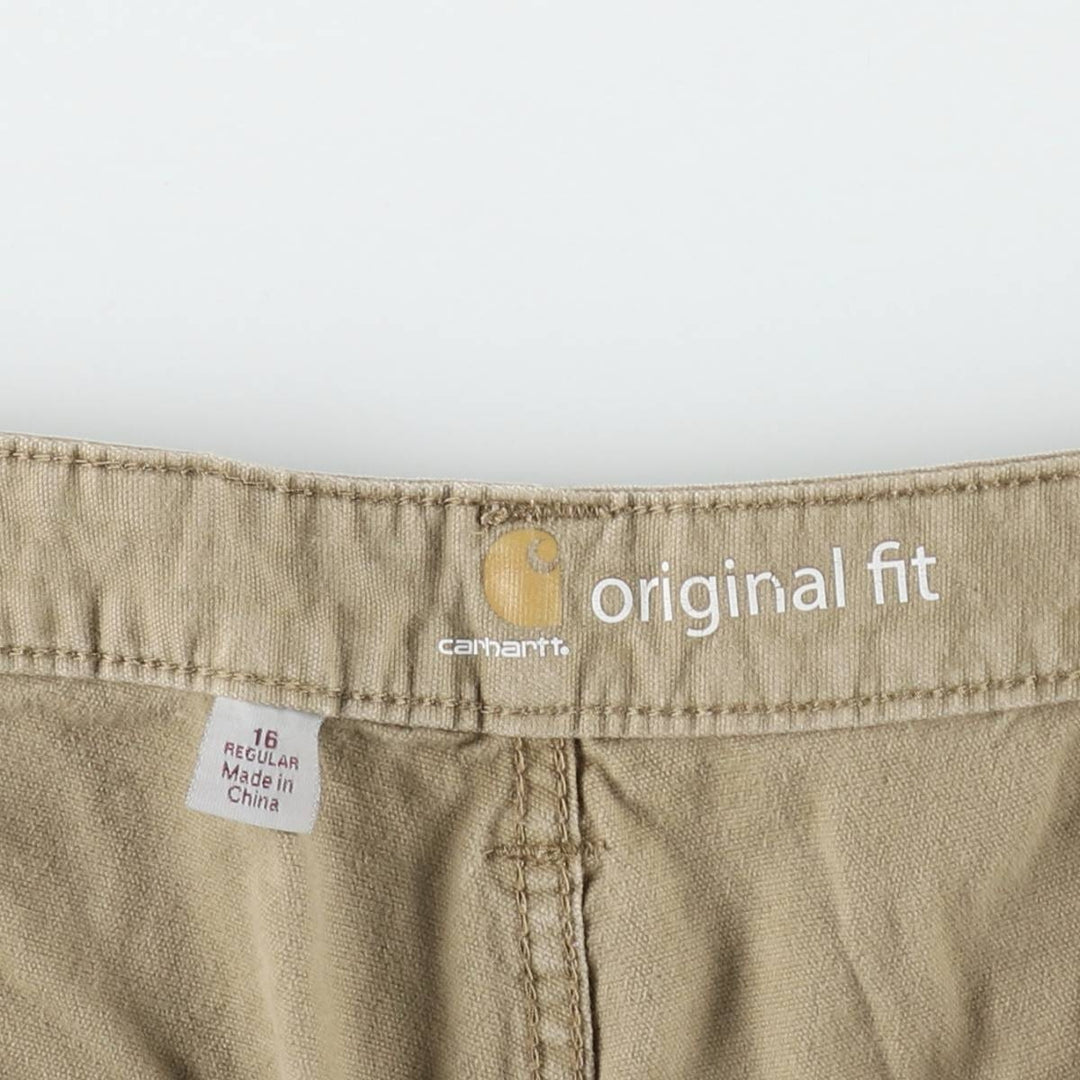 Carhartt ORIGINAL FIT Duck Painter Pants, Men's W37 (approx.) cotton Khaki type beige Vintage Second Hand