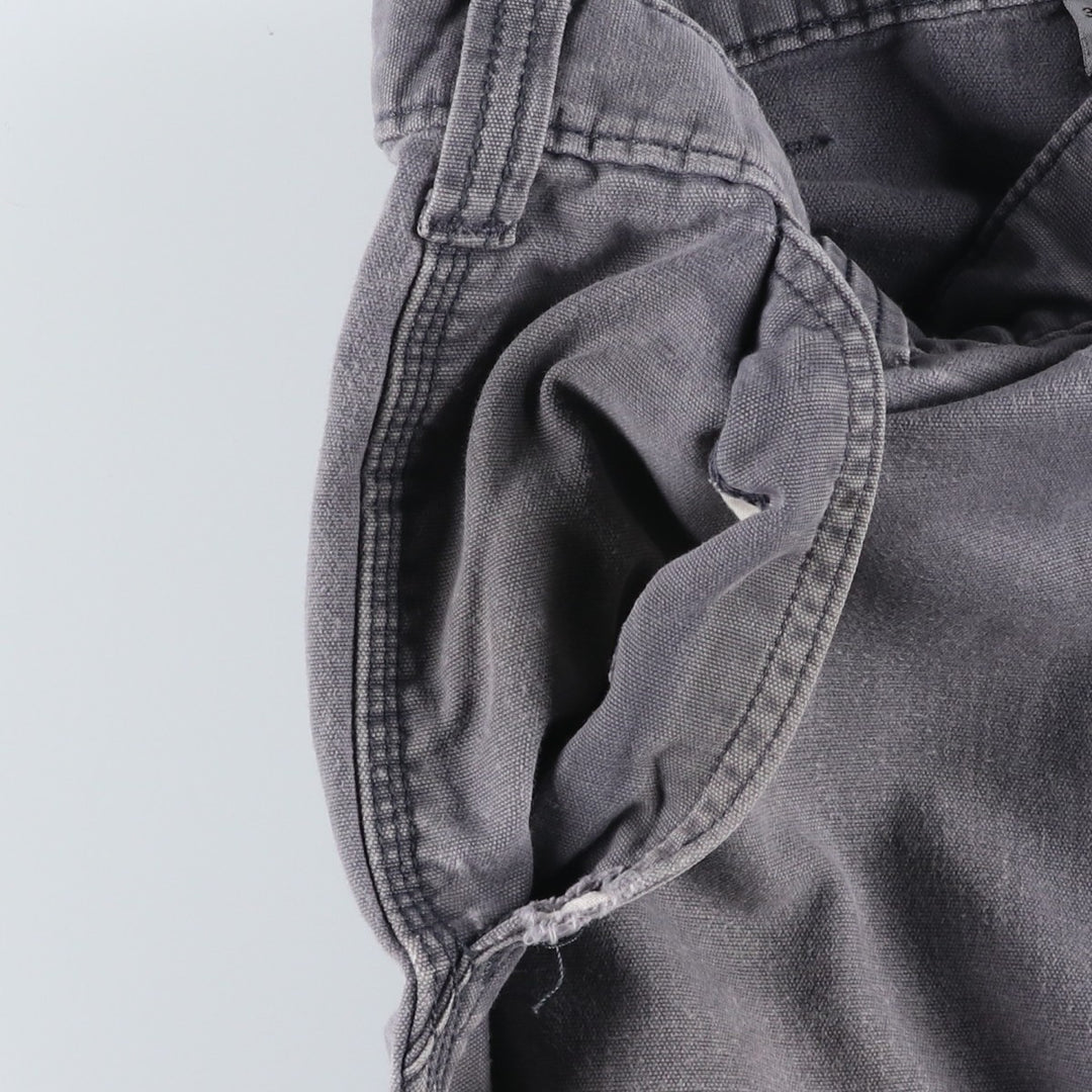 Carhartt Straight Fit Duck Work Pants, Men's W34 (approx.) cotton gray type Vintage Second Hand