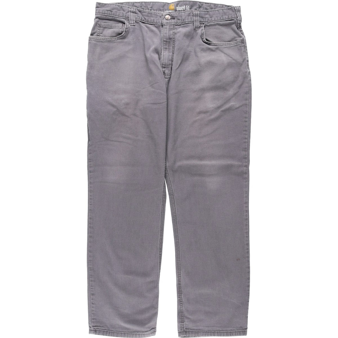 Carhartt Relaxed Fit Duck Work Pants, Men's, W36 equivalent cotton gray type Vintage Second Hand