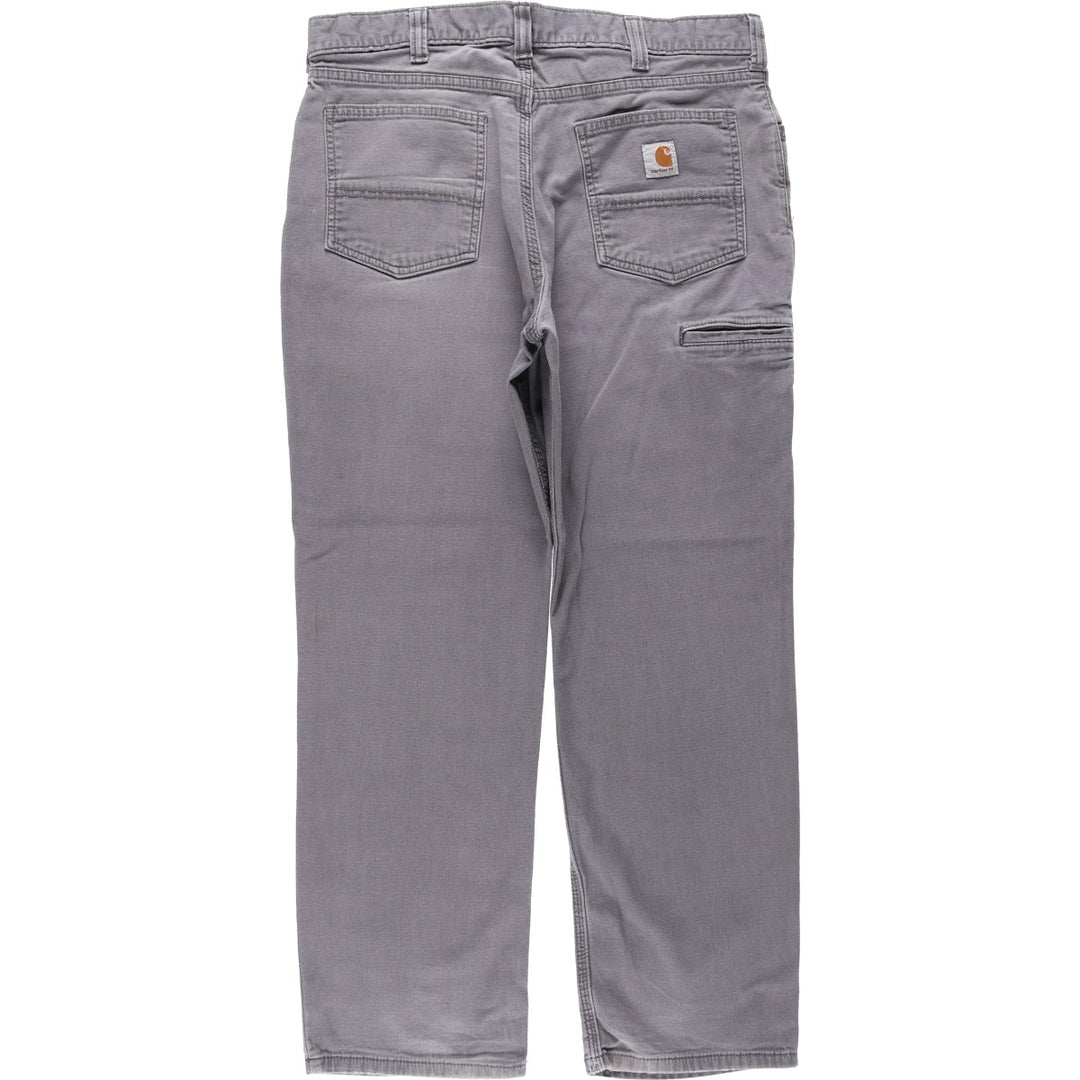 Carhartt Relaxed Fit Duck Work Pants, Men's, W36 equivalent cotton gray type Vintage Second Hand