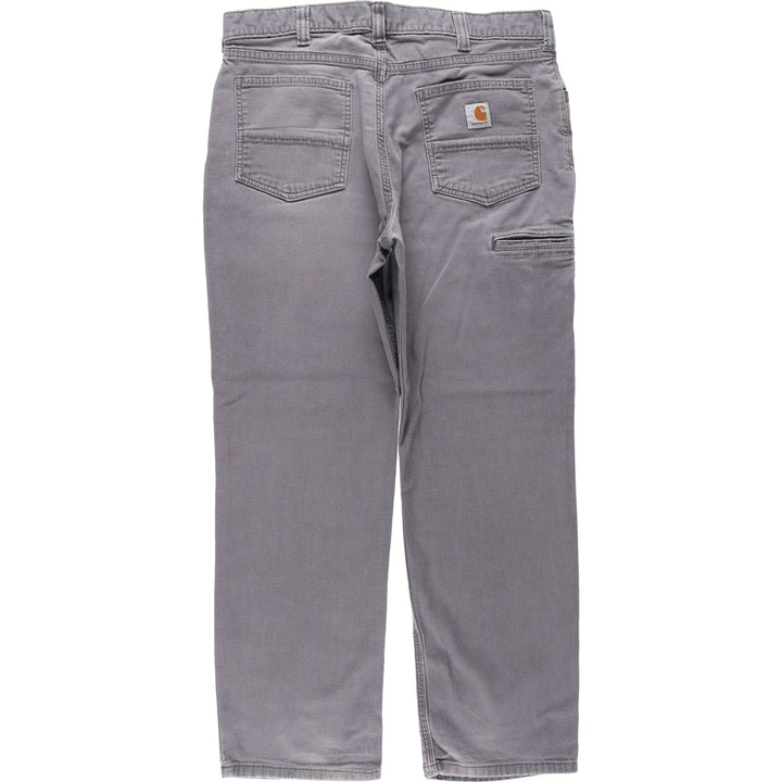 Carhartt Relaxed Fit Duck Work Pants, Men's, W36 equivalent cotton gray type Vintage Second Hand